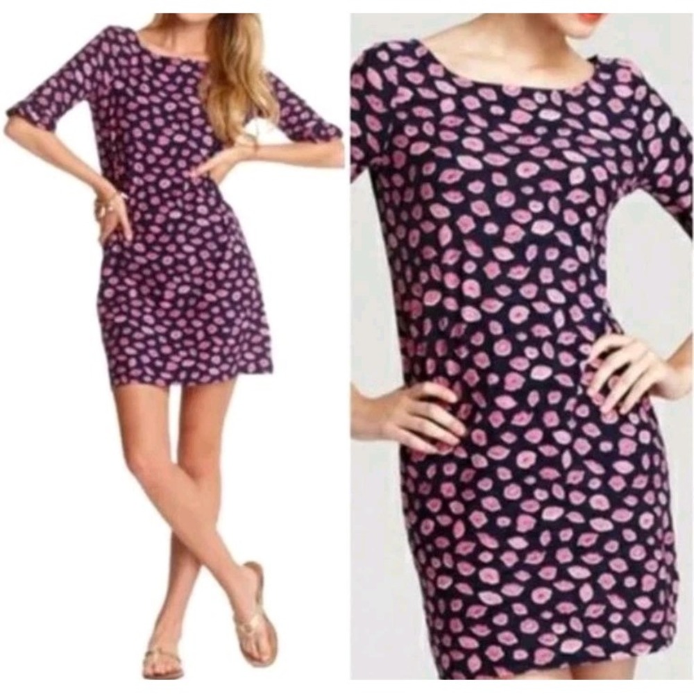 Lilly Pulitzer Dress Womens Small Somerset Bocce Lips Valentines